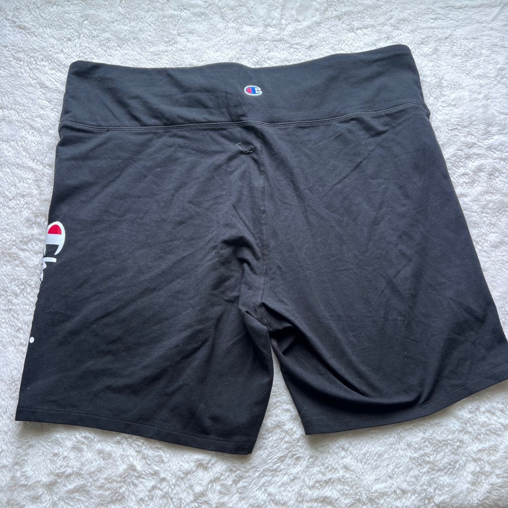 Champion Women's Plus Authentic Bike Shorts Black Size 3X Logo Athletic NWT